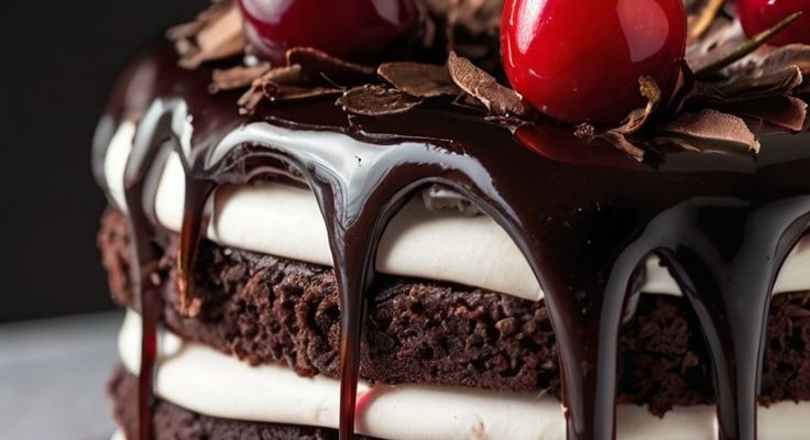 Black Forest Chocolate Cake – Decadent Layered Dessert with Cherries