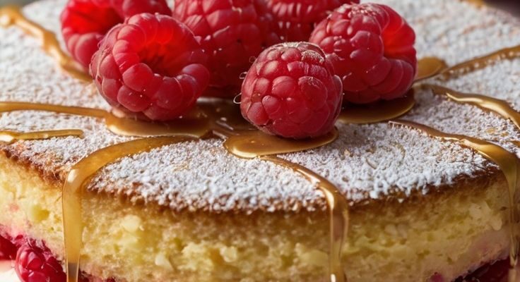 Delicious Raspberry Layer Cake with Cream Filling