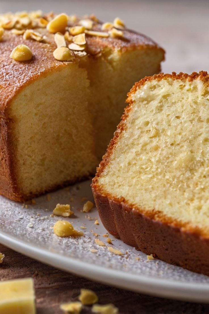 White Chocolate Macadamia Pound Cake