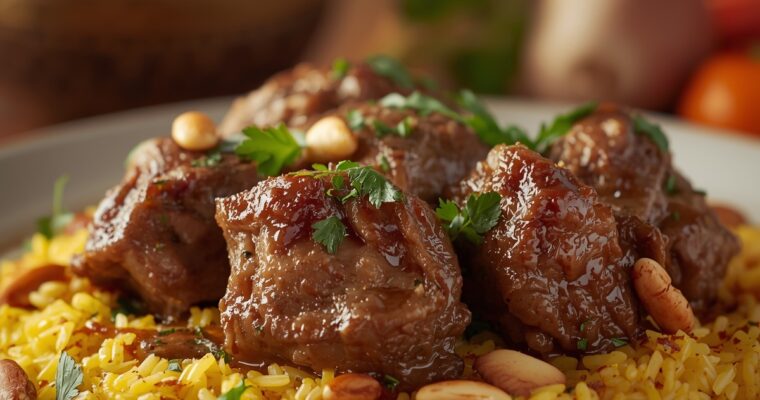 Roast Lamb with Rice & Herbs