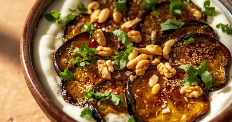 Roasted Eggplant Yogurt Bowl: A Savory Mediterranean Masterpiece