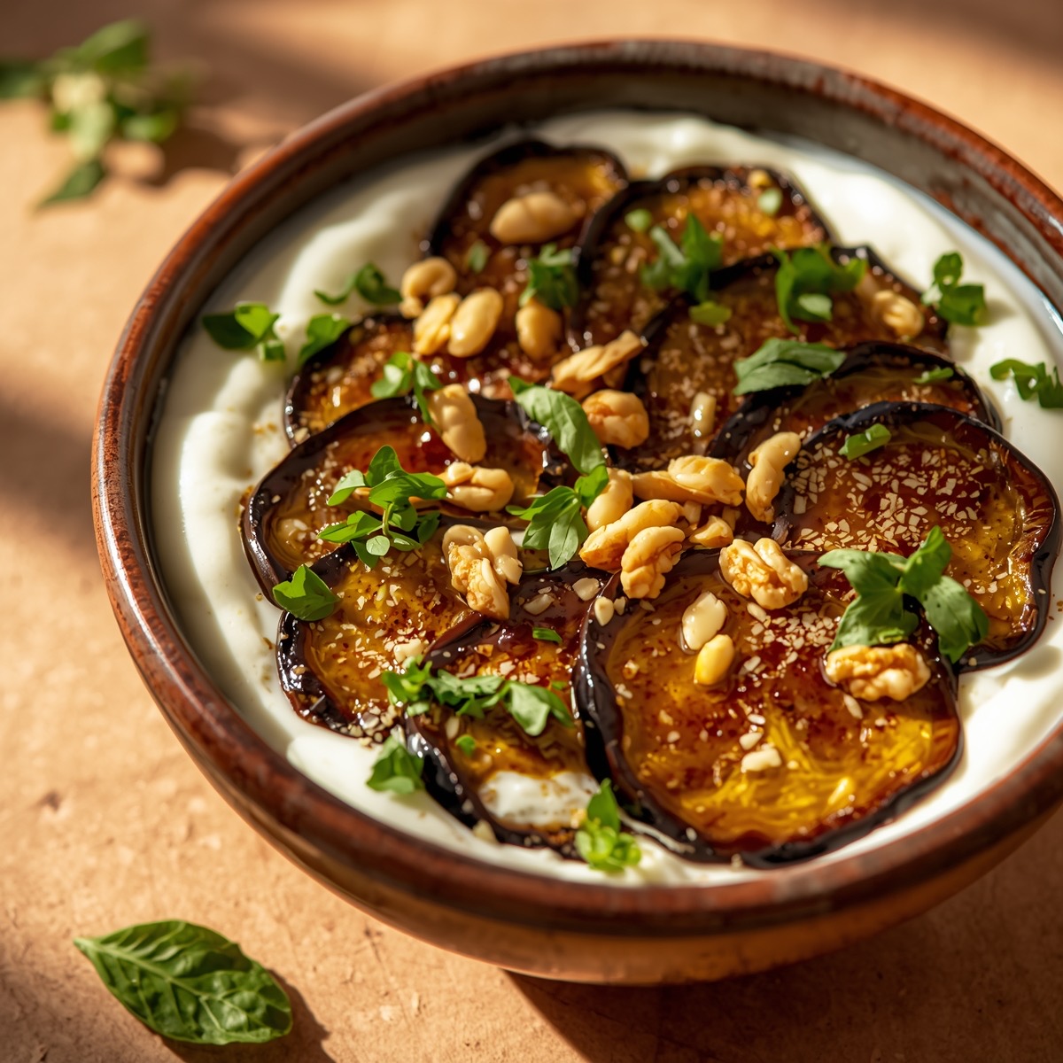 Roasted Eggplant Yogurt Bowl: A Savory Mediterranean Masterpiece