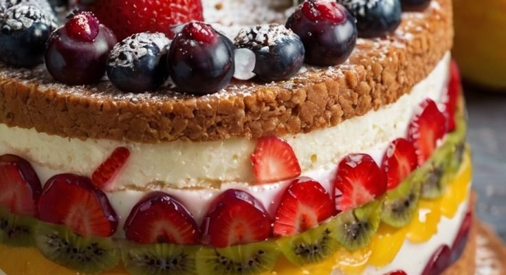 Rainbow Fruit Cake: The Ultimate Fresh & Vibrant Dessert