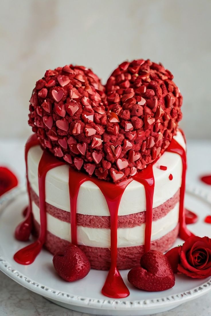 The Ultimate Romantic Heart-Shaped Red Velvet Cake: A Recipe for Love